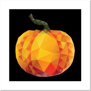 Polygonal Pumpkin Posters and Art